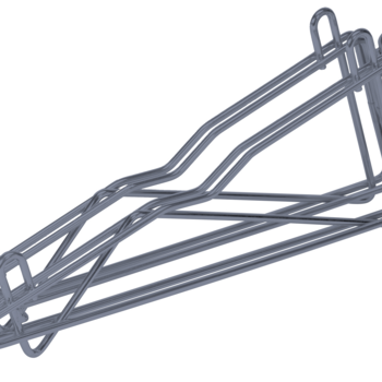 Qua-DCB14GY: Shelving Bracket, Post Mount