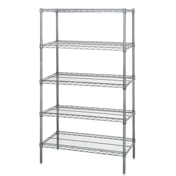 Qua-WR63-2436C-5: Shelving Unit, Wire