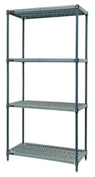 Qua-WR74-2430WPM: Shelving Unit, Plastic with Metal Post