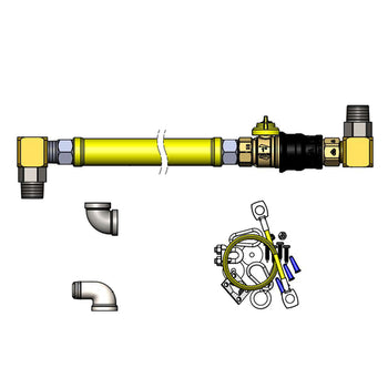 T&S-HG-4E-48GS-K: (Safe-T-Link) Gas Connector Hose Kit / Assembly