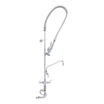 T&S-B-0113-ADF08-B: (EasyInstall) Pre-Rinse Faucet Assembly, with Add On Faucet