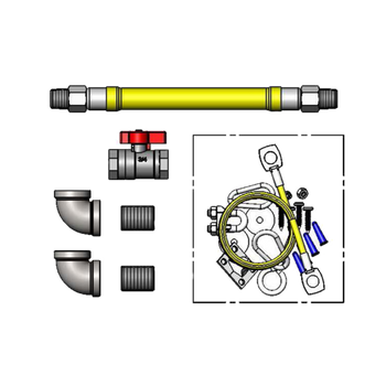 T&S-HG-4C-48K-FF: (Safe-T-Link) Gas Connector Hose Kit / Assembly