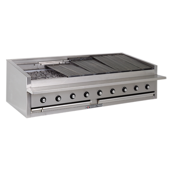 Bak-L-72RS-C: (Dante Series) Charbroiler, Gas, Countertop