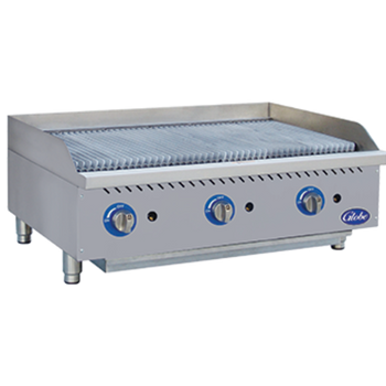 Glo-GCB36G-RK: (Globe) Charbroiler, Gas, Countertop