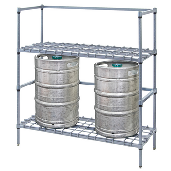 Qua-243654DGY: Keg Storage Rack