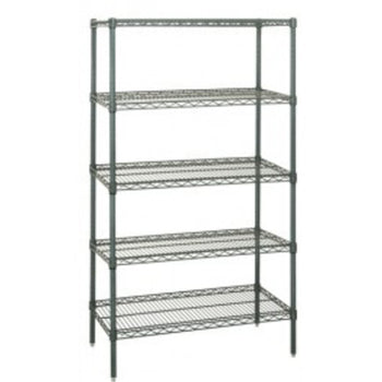 Qua-WR86-2436P-5: Shelving Unit, Wire