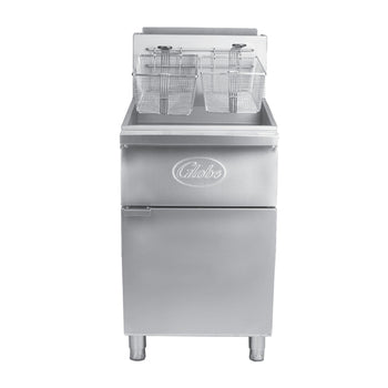 Glo-GFF80G: (Globe) Fryer, Gas, Floor Model, Full Pot