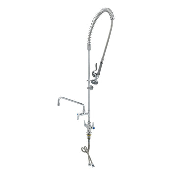 T&S-B-0113-12-CR-B: (EasyInstall) Pre-Rinse Faucet Assembly, with Add On Faucet