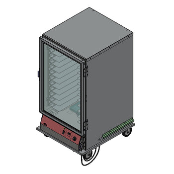 Bev-PHC60-24INS-A-1R1: Heated Holding Proofing Cabinet, Mobile