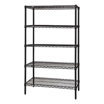 Qua-WR86-1854BK-5: Shelving Unit, Wire