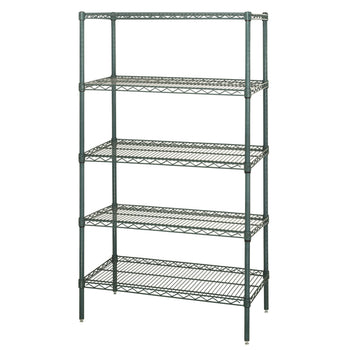 Qua-WR63-2436P-5: Shelving Unit, Wire