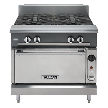 Vul-V336H: (V Series) Range, 36" Heavy Duty, Gas