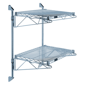 Qua-WC34-CB2160GY: Shelving, Wire Cantilevered