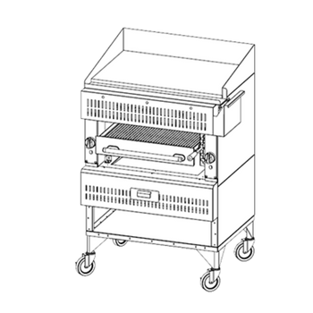 Vul-VST3B: (Chophouse) Broiler, Deck-Type, Gas