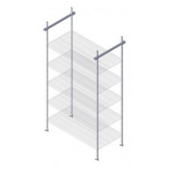 Qua-TTK-C24P: Track Shelving System