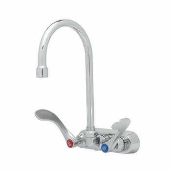 T&S-B-1146-04-CR-VF10: Faucet, Wall / Splash Mount