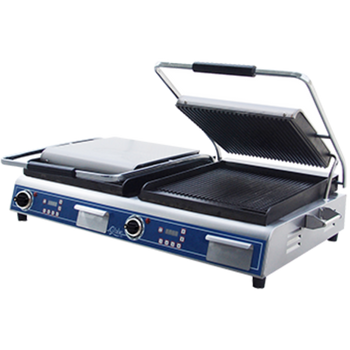 Glo-GPGDUE14D: (Globe) Sandwich / Panini Grill