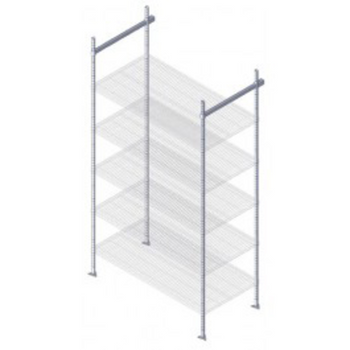 Qua-TTK-E21GY: Track Shelving System