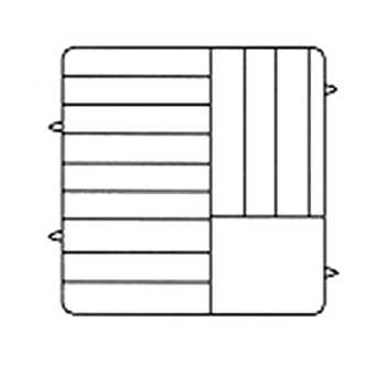 Vol-PM1211-6: (Plate Crate®) Dishwasher Rack, Plates