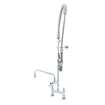 T&S-B-0123-12CRBJST: (EasyInstall) Pre-Rinse Faucet Assembly, with Add On Faucet