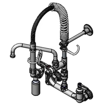 T&S-MPY-8WLV-08-CR: Pre-Rinse Faucet Assembly, Mini