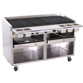 Bak-F-60RS-C: (Dante Series) Charbroiler, Gas, Floor Model