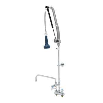 T&S-B-5110-12CRB8TP: (EasyInstall DuraPull) Pre-Rinse Faucet Assembly, with Add On Faucet