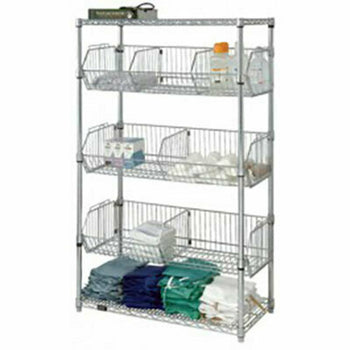 Qua-1848BC6C: Shelving Unit, Basket