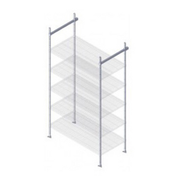 Qua-TTK-E24P: Track Shelving System