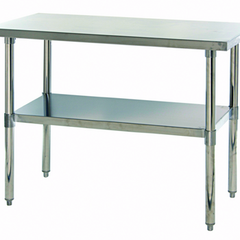 Qua-SST-2448U: Work Table, 40" - 48", Stainless Steel Top