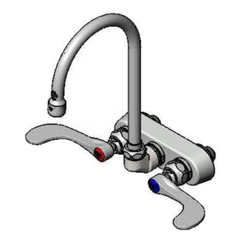 T&S-B-1146-04: (Big-Flo) Faucet, Wall / Splash Mount