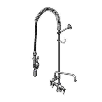 T&S-B-0113-12CRBJSW: (EasyInstall) Pre-Rinse Faucet Assembly, with Add On Faucet