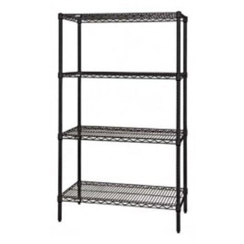 Qua-WR74-1836BK: Shelving Unit, Wire