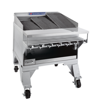 Bak-CH-6: (Dante Series) Charbroiler, Gas, Floor Model