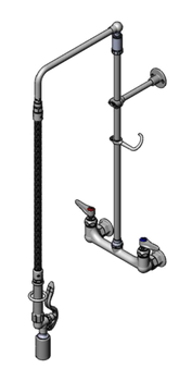 T&S-B-0131-BC-28H: (EasyInstall) Pre-Rinse Faucet Assembly