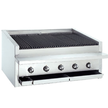 Bak-L-36RS-R: (Dante Series) Charbroiler, Gas, Countertop