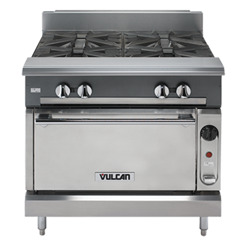 Vul-V6B36B: (V Series) Range, 36" Heavy Duty, Gas