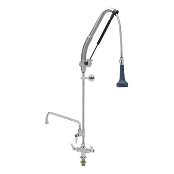 T&S-B-0113-12-CRB8P: (EasyInstall DuraPull) Pre-Rinse Faucet Assembly, with Add On Faucet