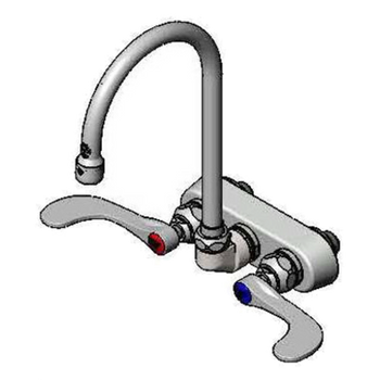 T&S-B-1146-04-WS: Faucet, Wall / Splash Mount