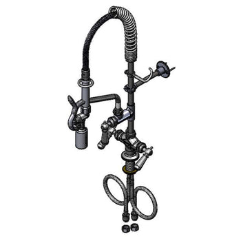 T&S-MPY-2DCN-08-CR: Pre-Rinse Faucet Assembly, with Add On Faucet