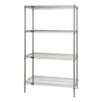 Qua-WR74-2448GY: Shelving Unit, Wire