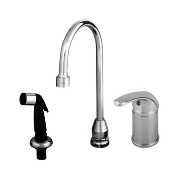 T&S-B-2743: Faucet, with Spray Hose