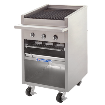 Bak-F-24RS-R: (Dante Series) Charbroiler, Gas, Floor Model