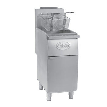 Glo-GFF35G: (Globe) Fryer, Gas, Floor Model, Full Pot