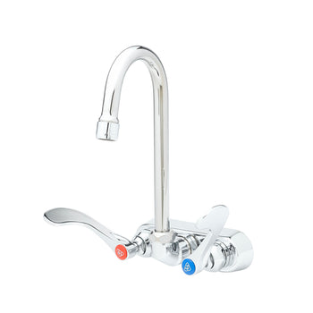 T&S-B-1146-02A-CR4: Faucet, Wall / Splash Mount