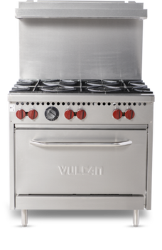 Vul-SX36-6BN: (SX Series) Range, 36" Restaurant, Gas