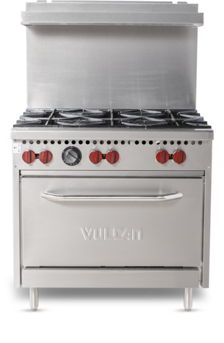 Vul-SX36-6BN: (SX Series) Range, 36" Restaurant, Gas