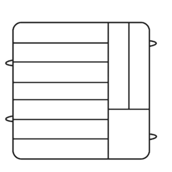 Vol-PM0912-6: (Plate Crate®) Dishwasher Rack, Plates