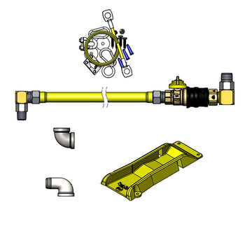 T&S-HG-4D-48GS-K-PS: (Safe-T-Link) Gas Connector Hose Kit / Assembly