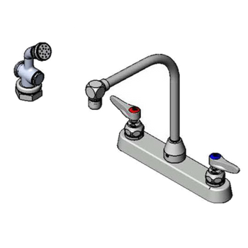 T&S-B-1173-101-48H: Faucet, with Spray Hose